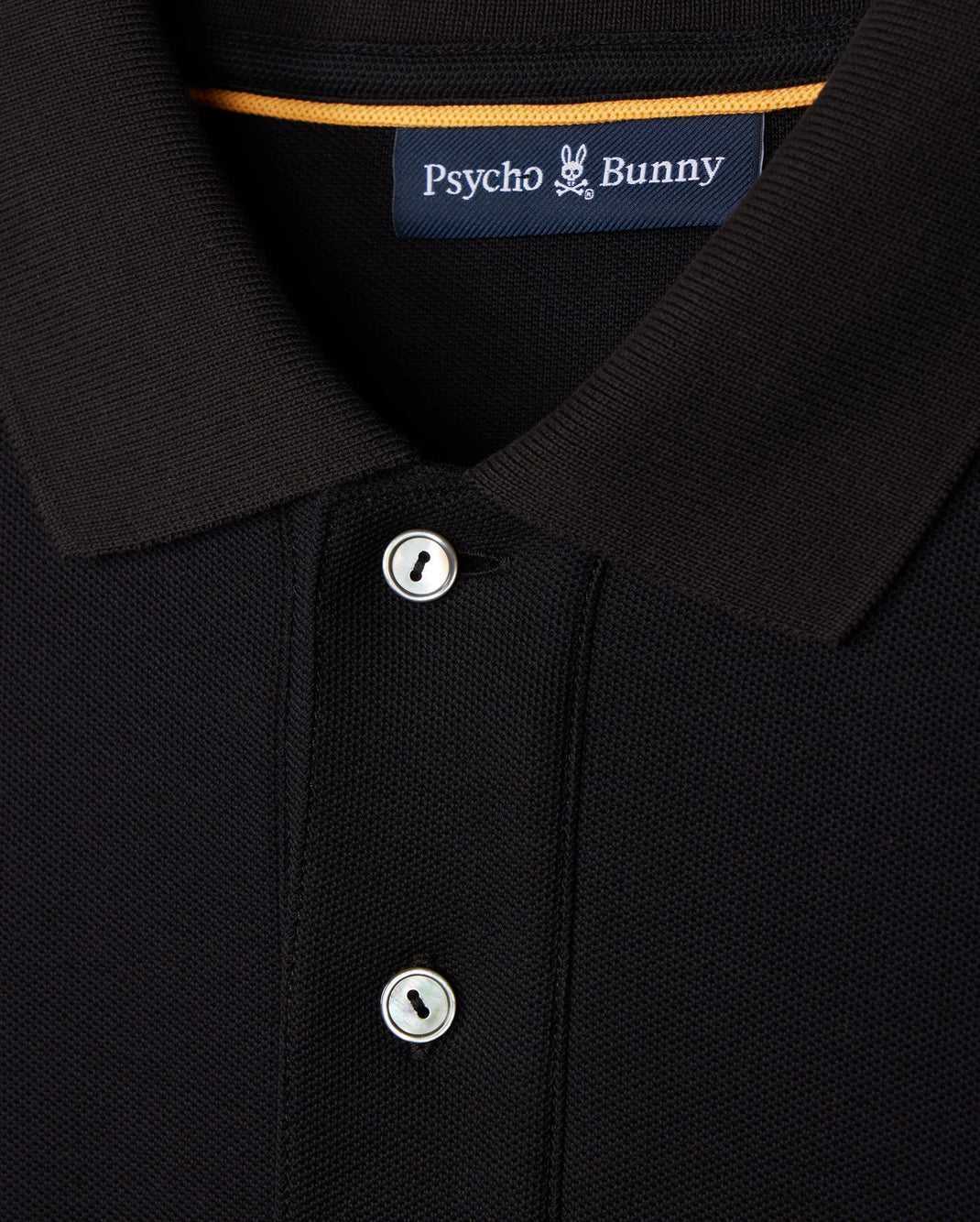 Polos Psycho Bunny Bonham Pique Polo Noir Homme | RNN-41714143